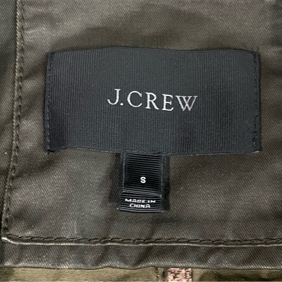 J. Crew Downtown Field Jacket XS Army Workwear Chore Coat City Waxed Cotton - Picture 10 of 11